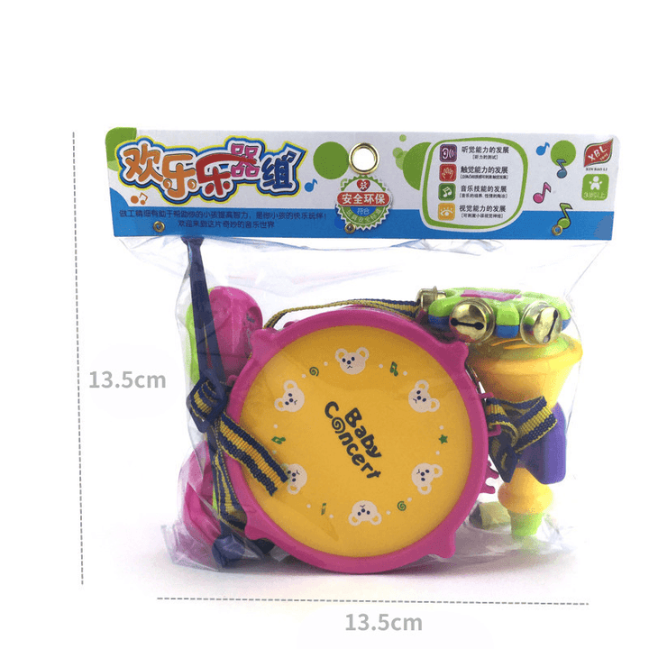 Children'S Toy 5-Piece Set of Jazz Drum Combo Instrument - MRSLM