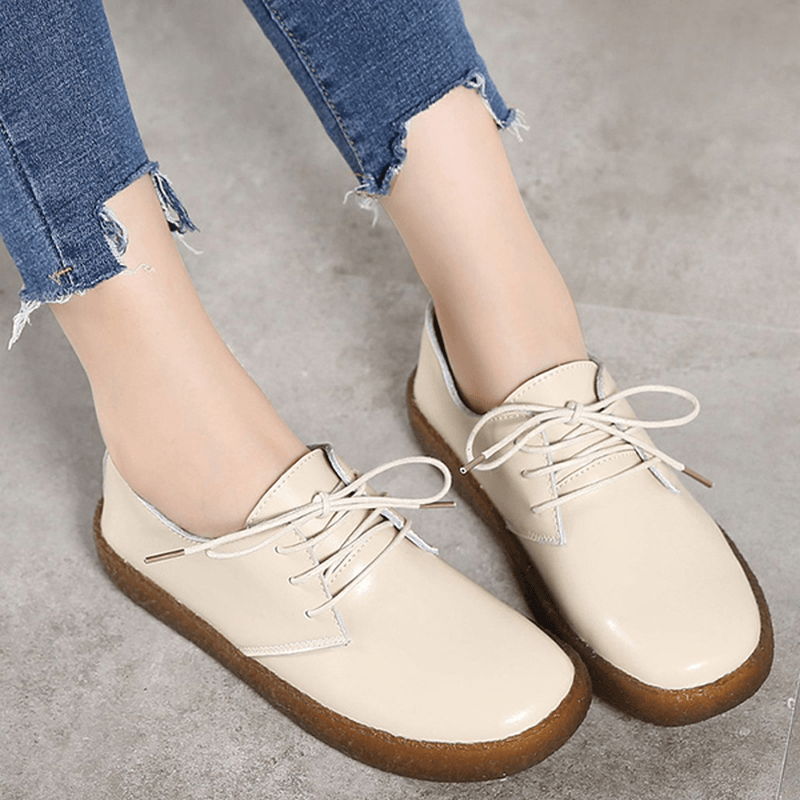 Soft Casual Flat Loafers in Leather - MRSLM