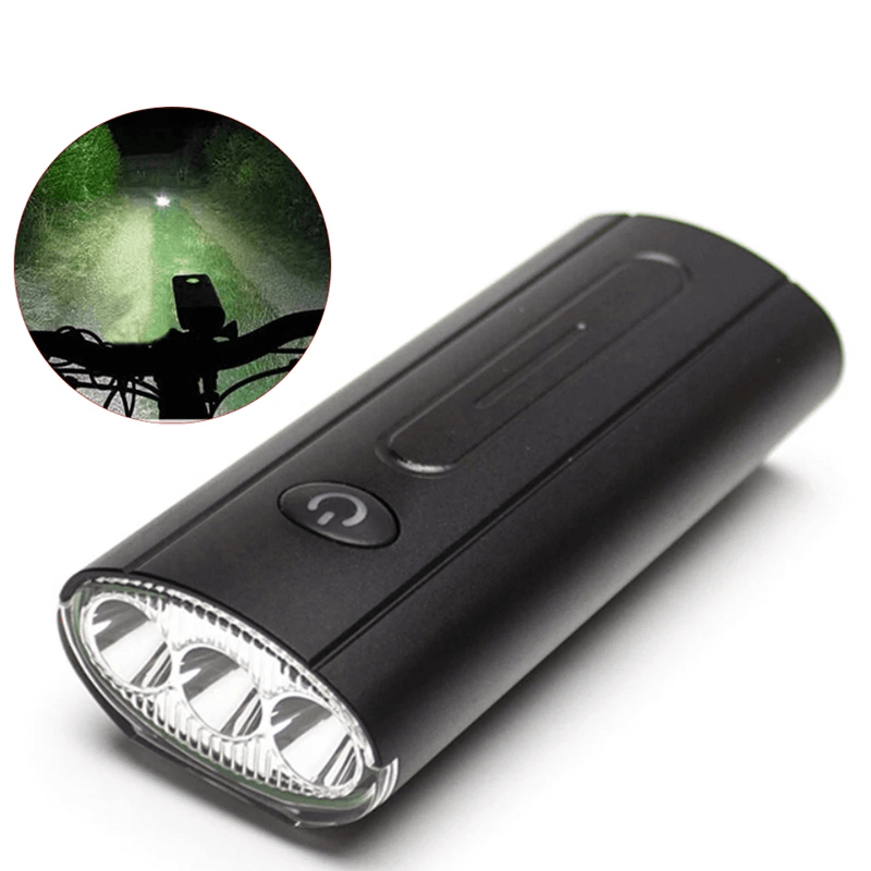 BIKIGHT 3*T6 LED 750 Lumen Bicycle Headlight 3000Mah USB Charging Head Torch for Outdoor Cycling MTB Road Bike Lights - MRSLM