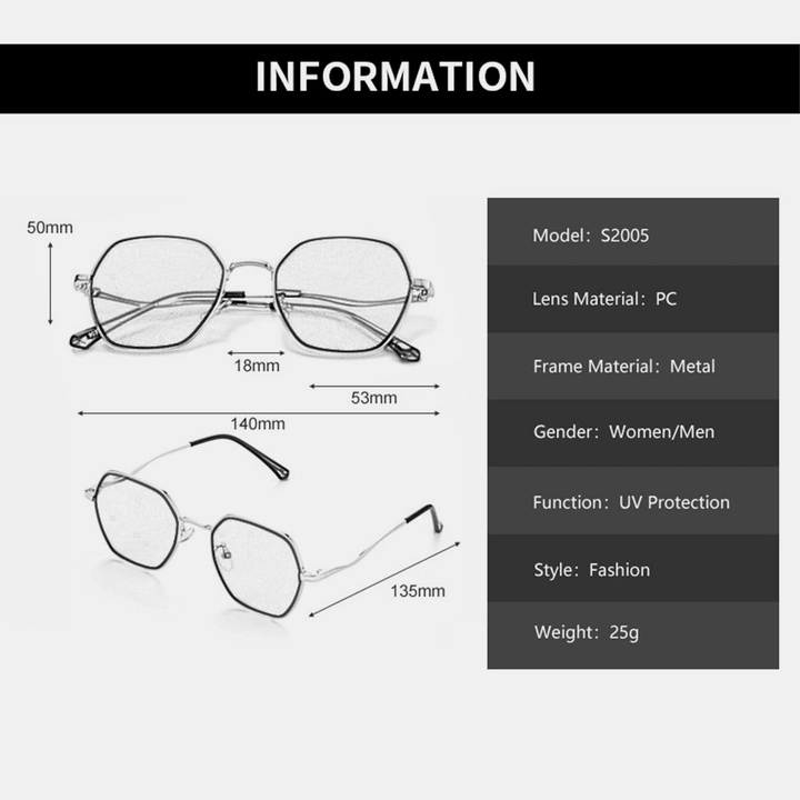 Women Irregular Shape Polygon UV Protection Fashion Sunglasses - MRSLM