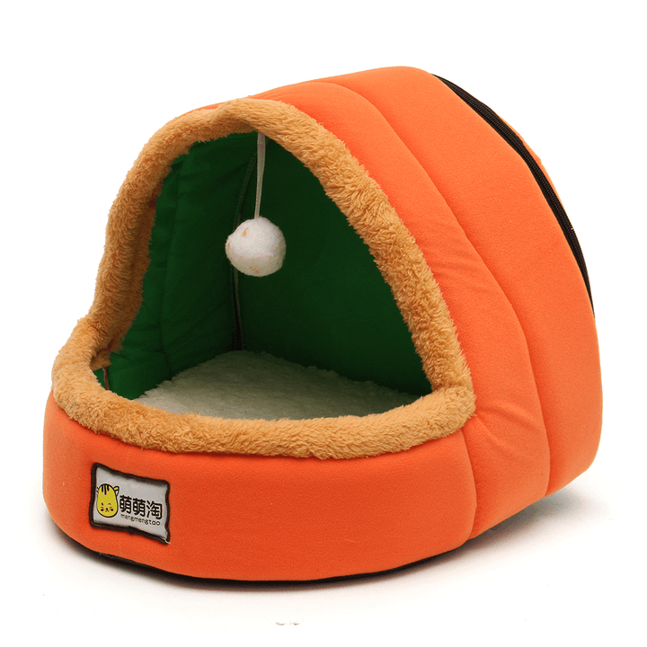 Foldable Kennel Dog Bed for Dogs Cats Animals Pet House Tent All Seasons Washable Cushion - MRSLM