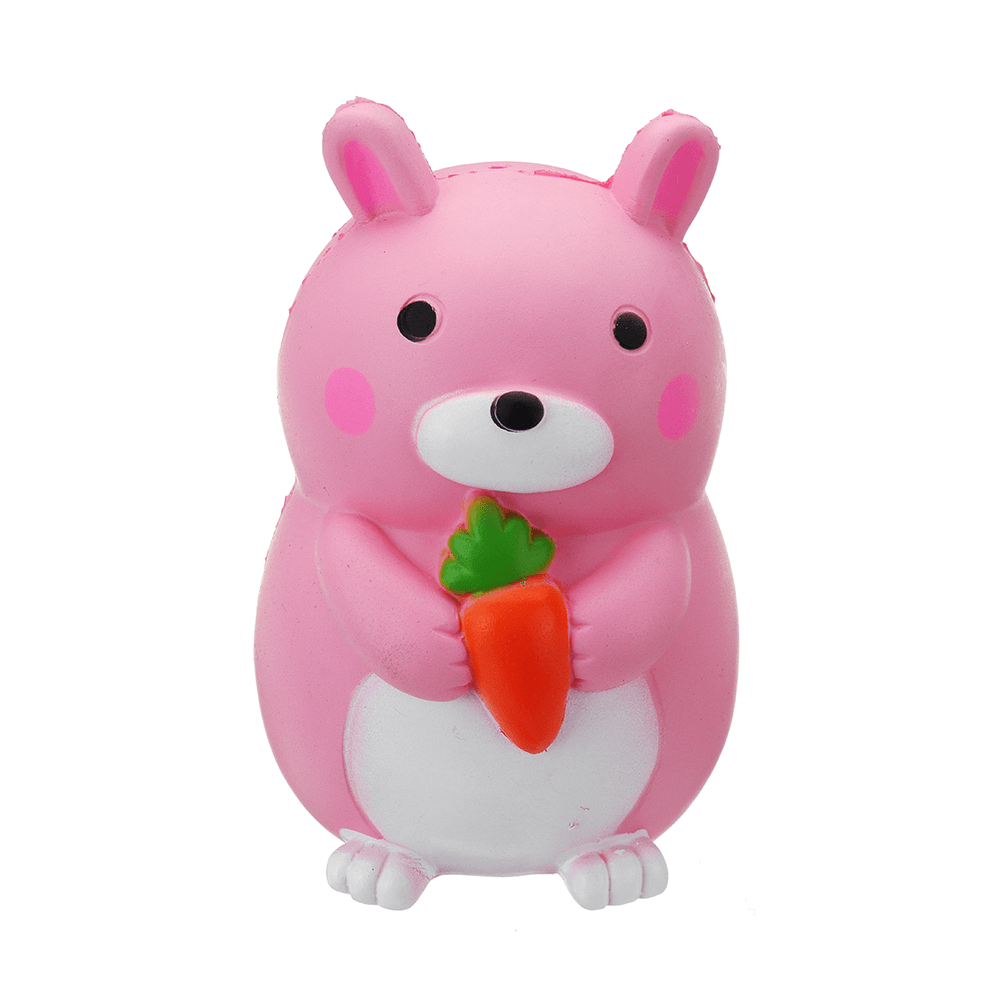 Carrot Rabbit Squishy 9*12.5Cm Slow Rising with Packaging Collection Gift Soft Toy - MRSLM