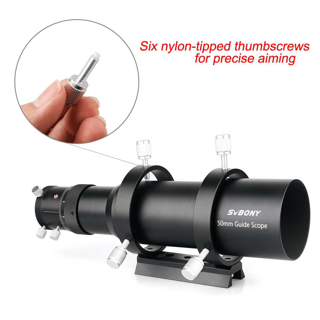 SVBONY SV106 50Mm Multi-Use Guide Scope with Helical Focuser F4 for CCD Astronomy Camera - MRSLM