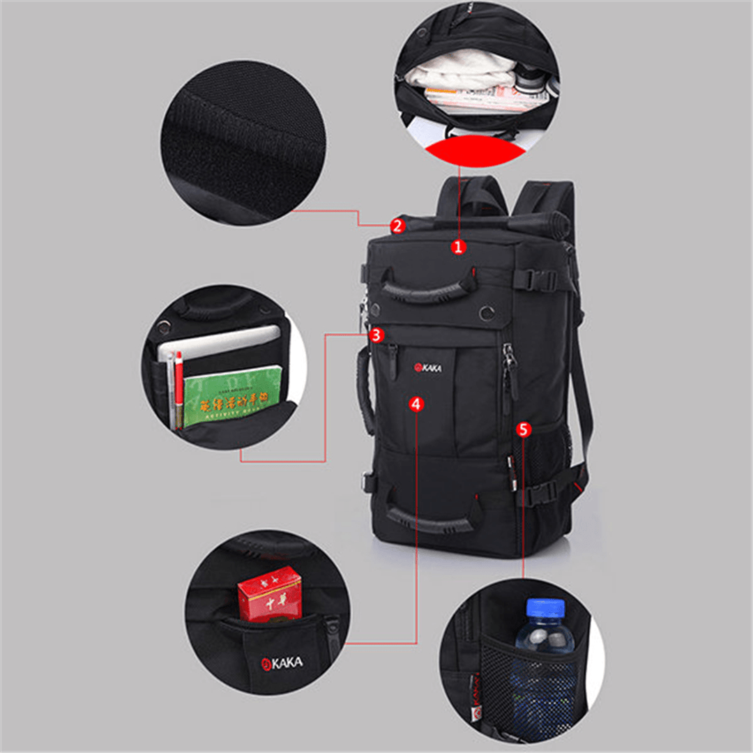 Men Multi-Carry Large Capacity Travel Outdoor Multi-Function 15.6 Inch Laptop Bag Travel Bag Backpack - MRSLM