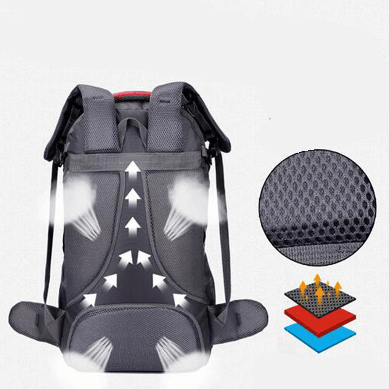 40/60L Waterproof Portable Climbing Travel Bag Spot Luggage Sport Package Large Capacity Backpack - MRSLM