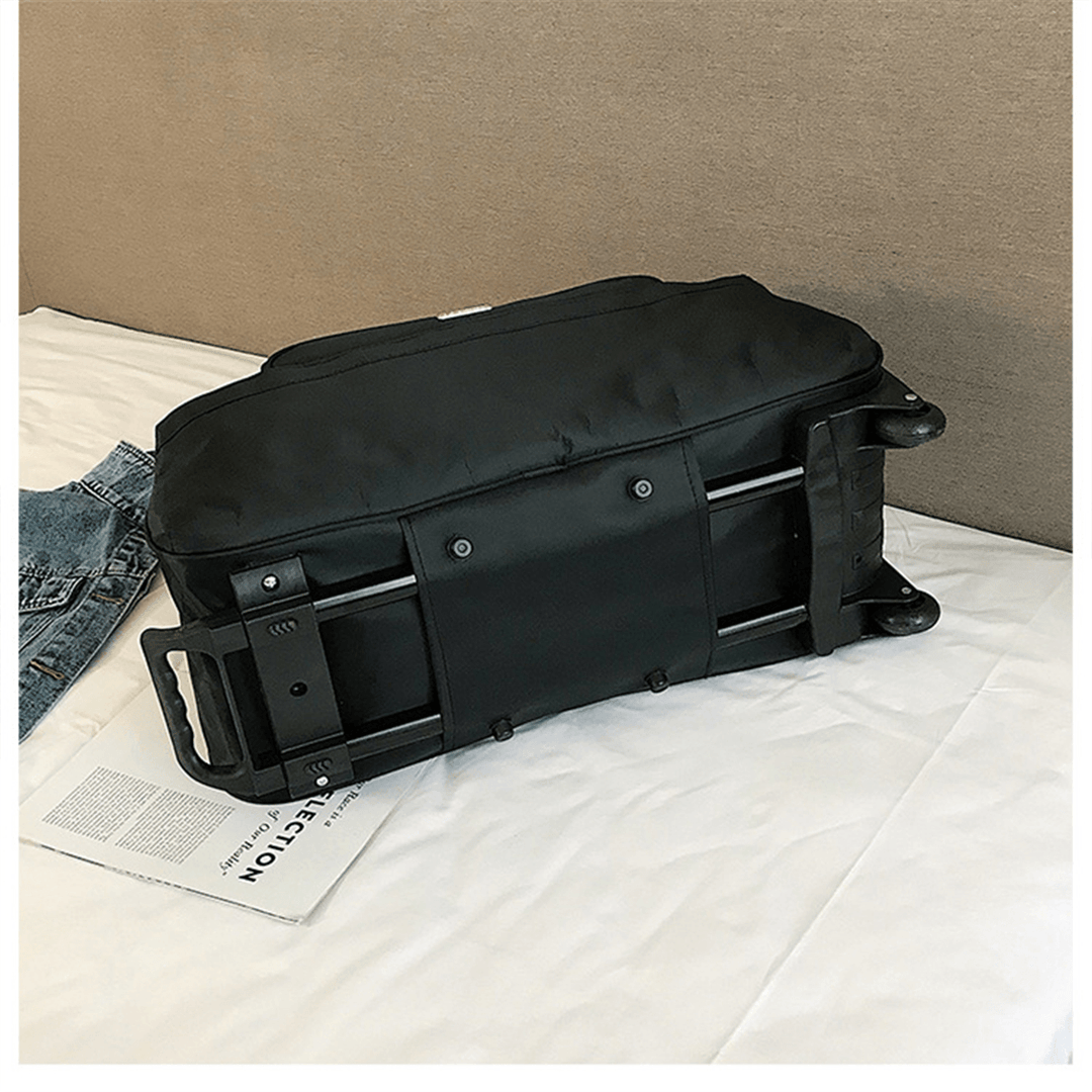 High Capacity Travel Duffle Luggage Trolley Bag with Wheels Rolling Suitcase Travel Bags Carry-On Bag - MRSLM