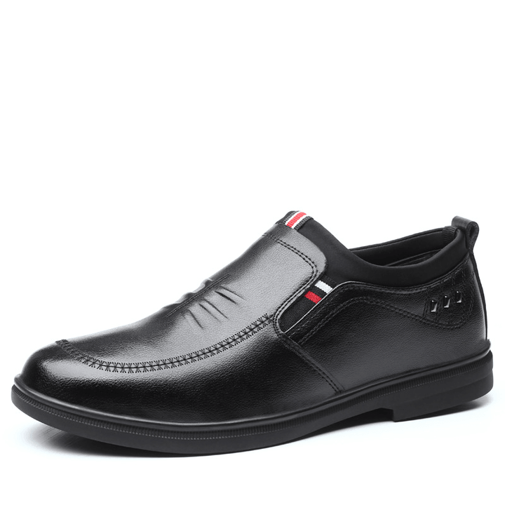 Men Genuine Leather Non-Slip Soft Leisure Bussiness Shoes - MRSLM