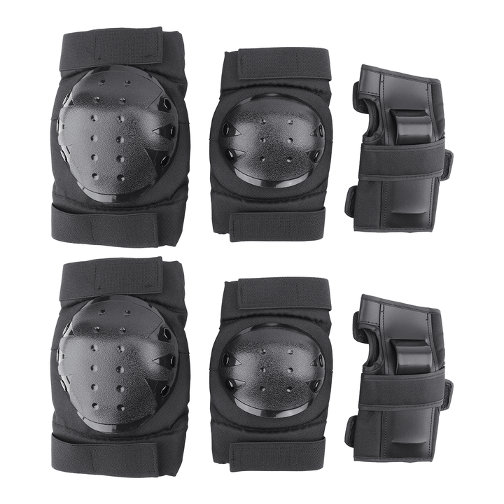 7 PCS/SET Cycling Protective Gear Helmets Elbow Knee Support Pads Wrist Guards for Children Adult Outdoor Bicycle Skating - MRSLM