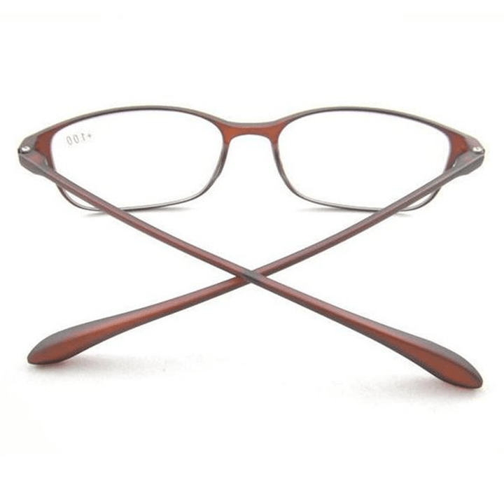 Men Women TR90 Flexible Reading Glasses Ultra-Light Pressure Reduce Eyeglass - MRSLM