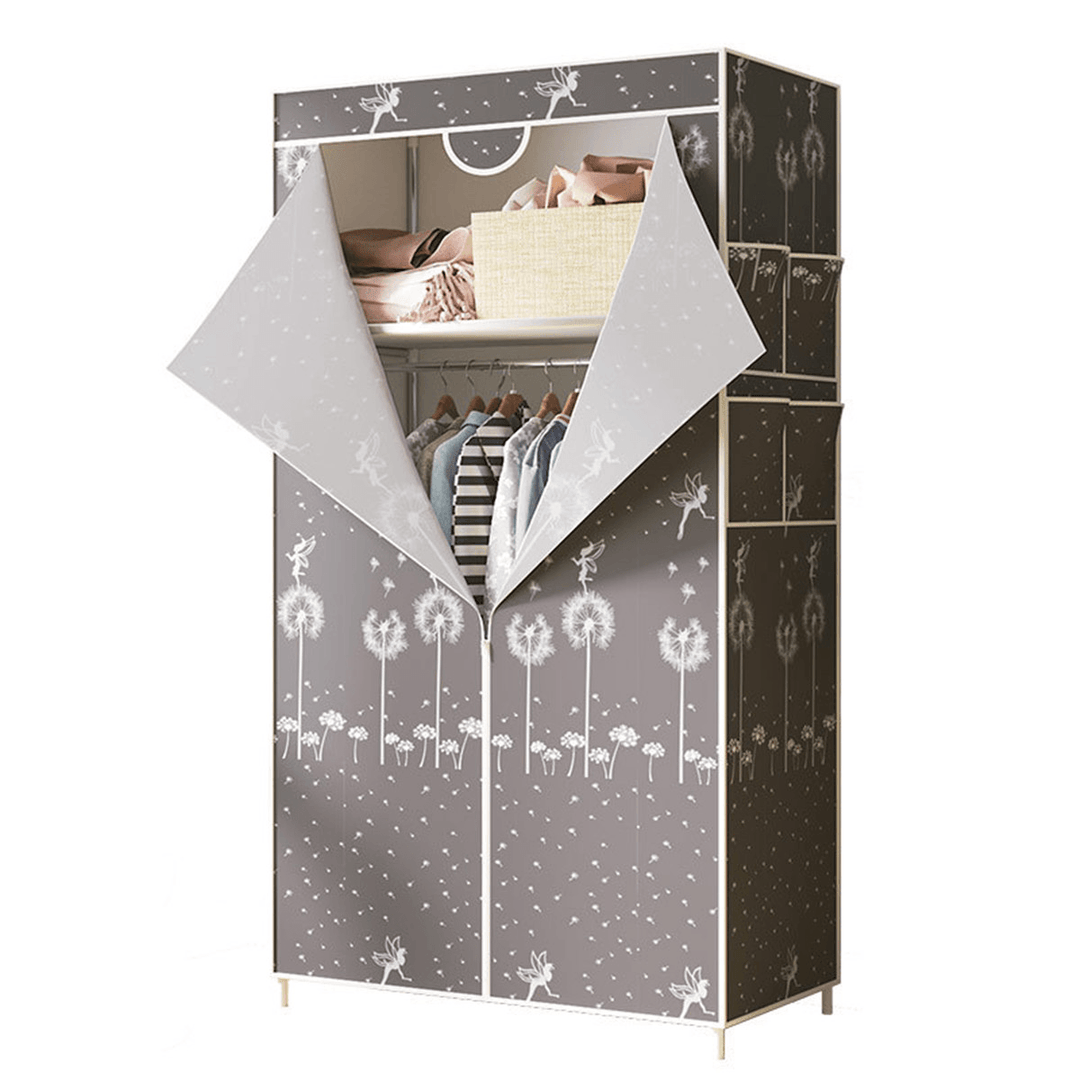 70X45X160Cm Foldable Non-Woven Fabric Wardrobe Home Clothes Closet Storage Organizer - MRSLM