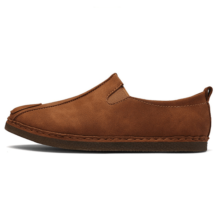 Men Comfortable Soft Sole Suede Loafers - MRSLM