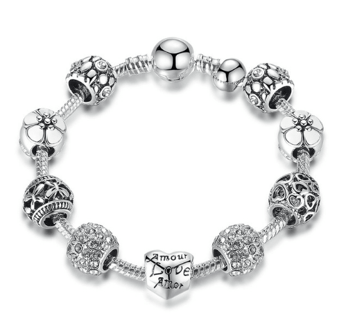 Silver Charm Bracelet - MRSLM