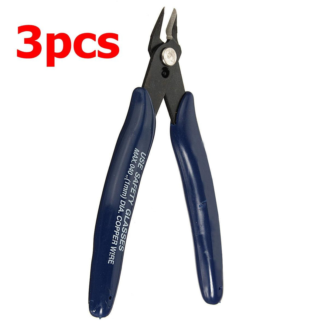 3PCS DANIU Electrical Cutting Plier Wire Cable Cutter Side Snips Flush Pliers Tool - MRSLM