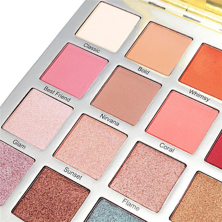 16 Colors Glitter Shinning Eye Shadow Eye Face Palette Makeup Kit Set Make Up - MRSLM