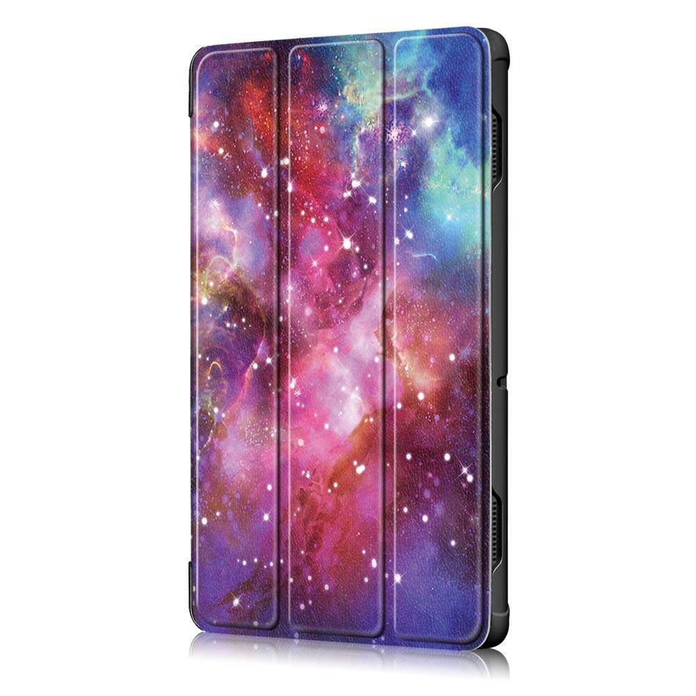 Tri-Fold Printing Tablet Case Cover for Lenovo Tab E10 Tablet - Milky Way galaxy - MRSLM