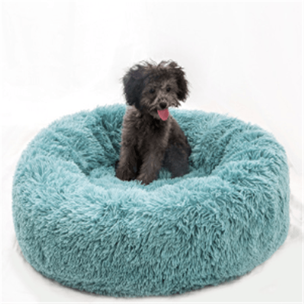 Round Long Hairy Autumn And Winter Nest Pad Cat Mattress - MRSLM