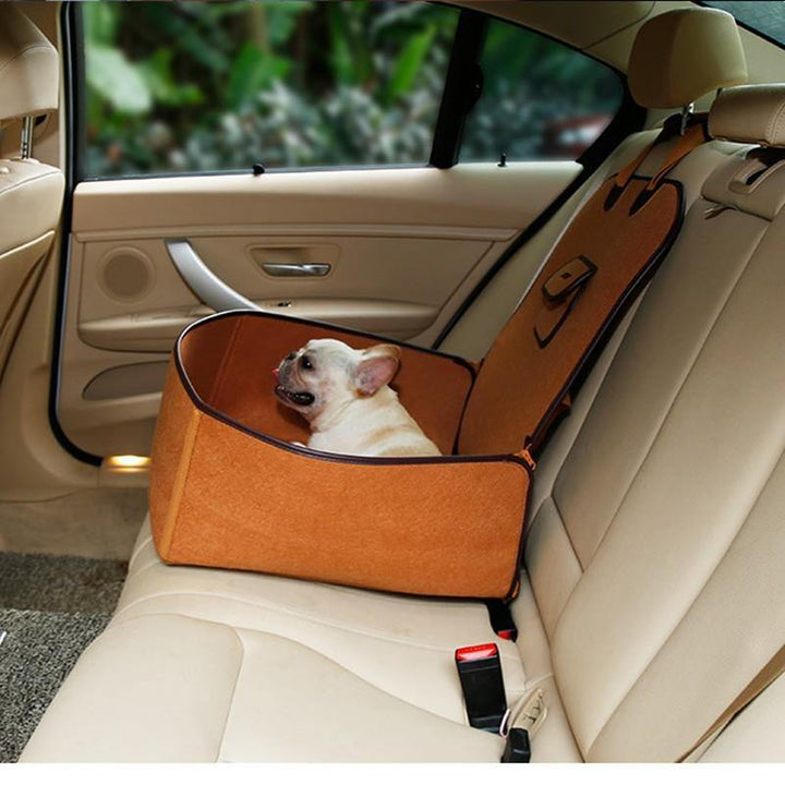 Retro Dual-purpose Pet Car Mat Front Seat Cushion - MRSLM