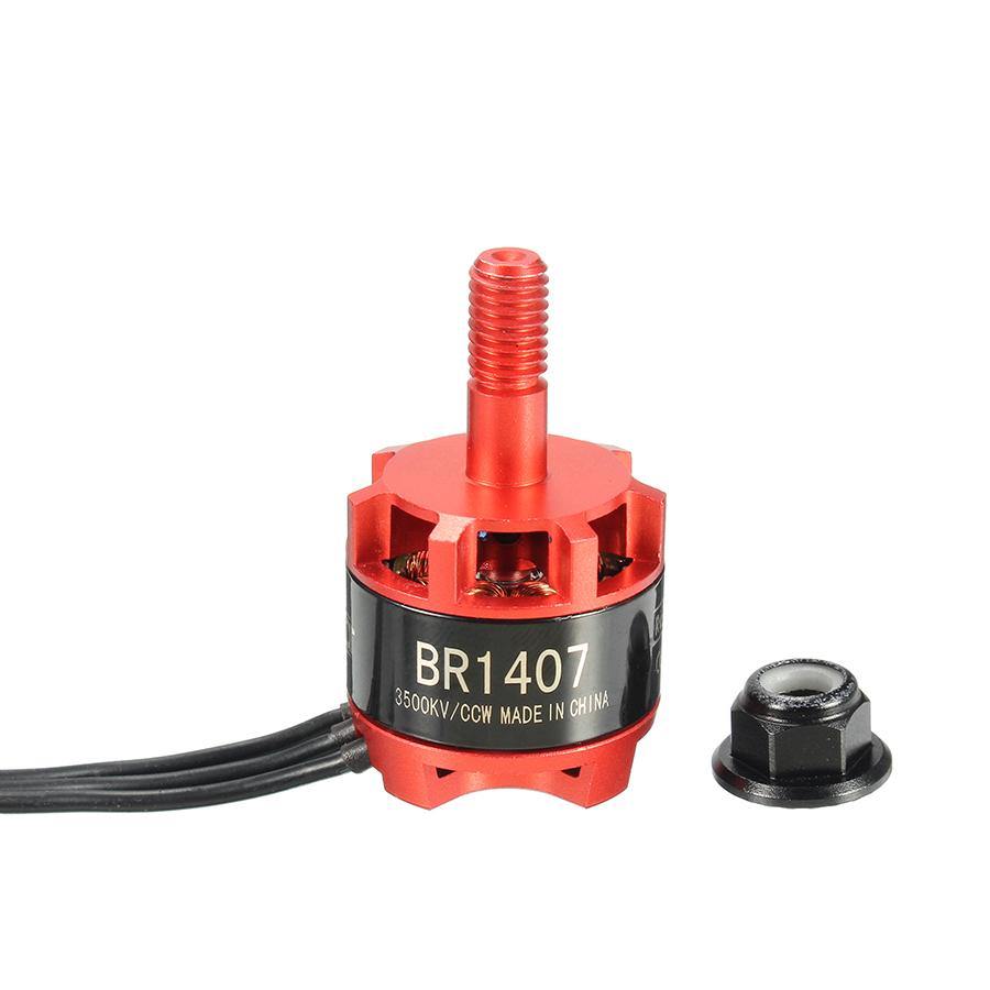 Racerstar Racing Edition 1407 BR1407 3500KV 2-3S Brushless Motor Red for 150 180 200 RC Drone FPV Racing - MRSLM