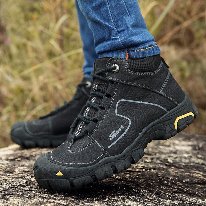 Men's Winter Plus Size Plus Velvet Warm Outdoor Shoes - MRSLM