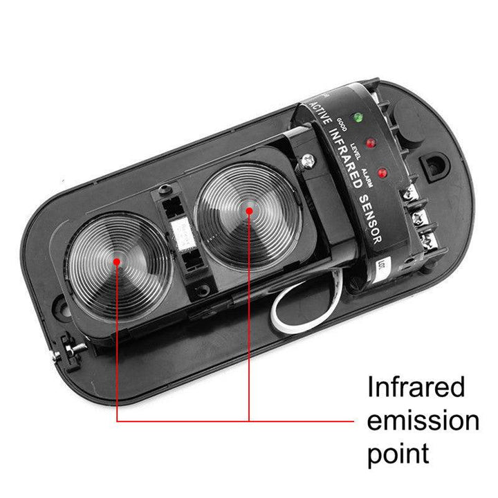 Wired Active Infrared Alarm Intrusion Detector Dual Beam Sensor 100M Outdoor Perimeter Barrier Fence For GSM Alarm System - MRSLM