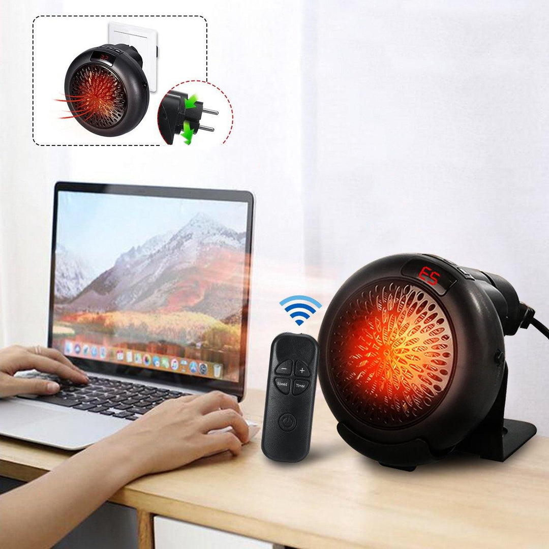 1000w Mini Portable Electric Heater Desktop Heating Warm Air Fan Home Office Wall - MRSLM