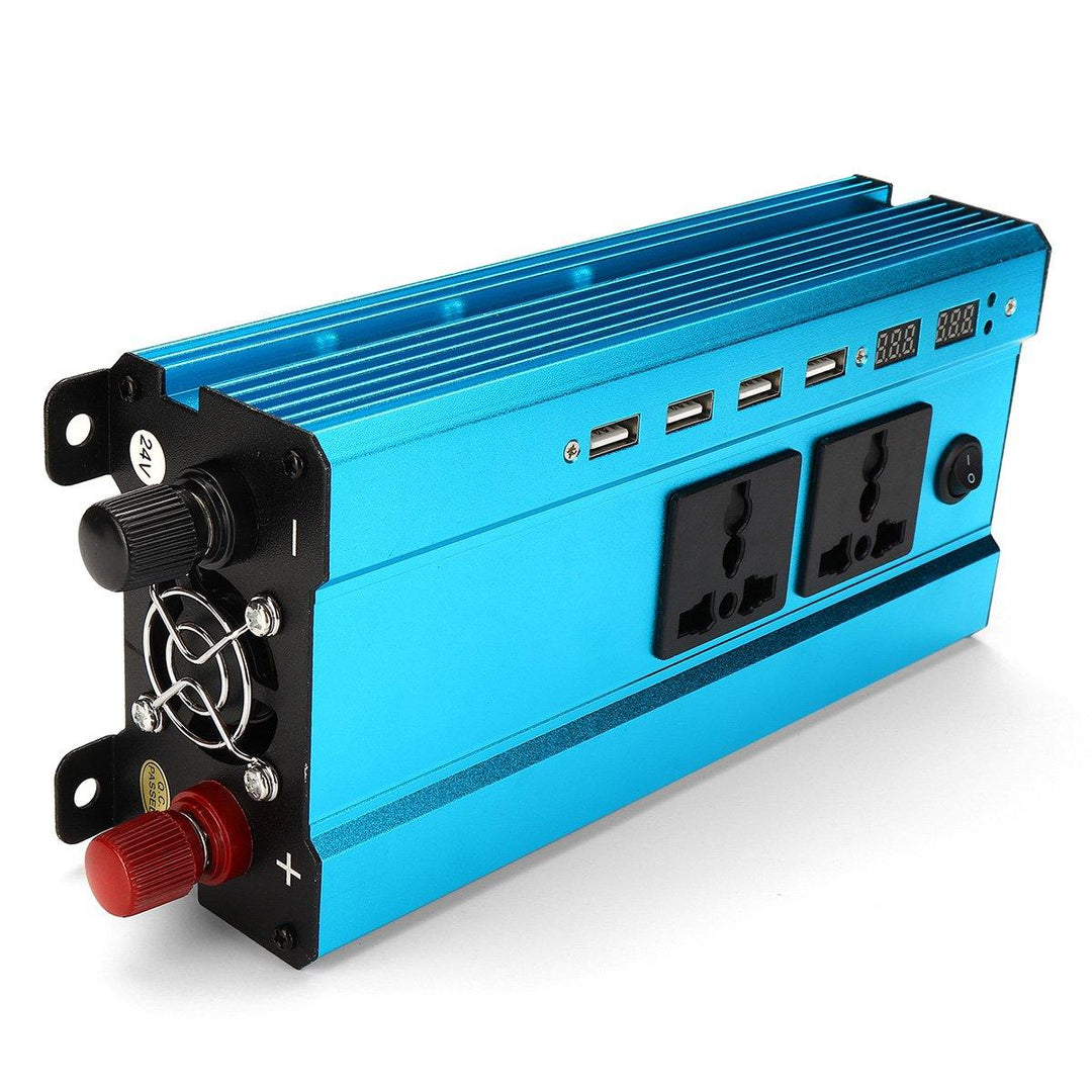 1000W/500W 4USB Interface Solar Power Inverter 12V/24V DC to 220V AC Converter Charger - MRSLM