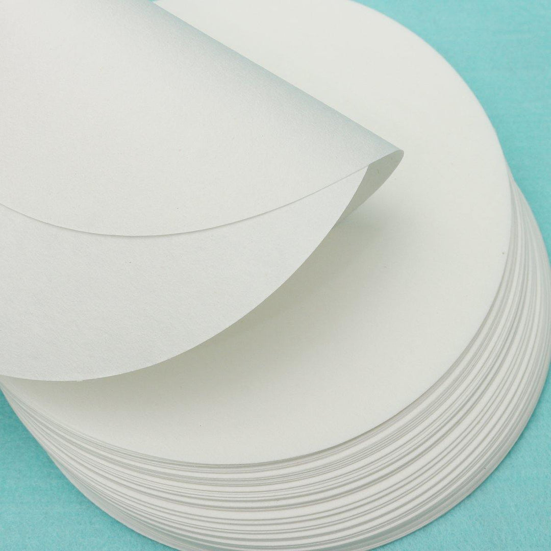 100Pcs/Set 7/9/11/12.5/15/18cm Qualitative Filter Paper Circular Funnel Filter Sheet Fast Speed 20-25um - MRSLM