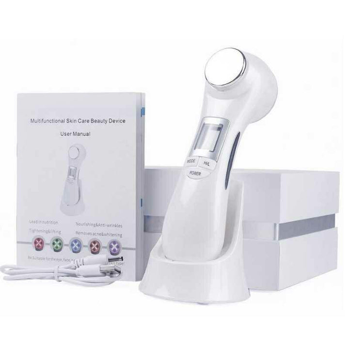 LED RF Photon Therapy Wrinkle Remover Face Lifting Machine Ultrasonic Massage Skin Rejuvenation Facial Beauty Equipment - MRSLM