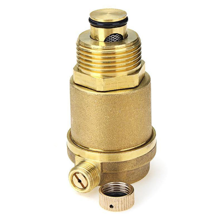 TMOK TK901 Brass Automatic Air Vent Valve Exhaust Safety Pressure Relief Valve for Water Heater HVAC Pipeline System - MRSLM