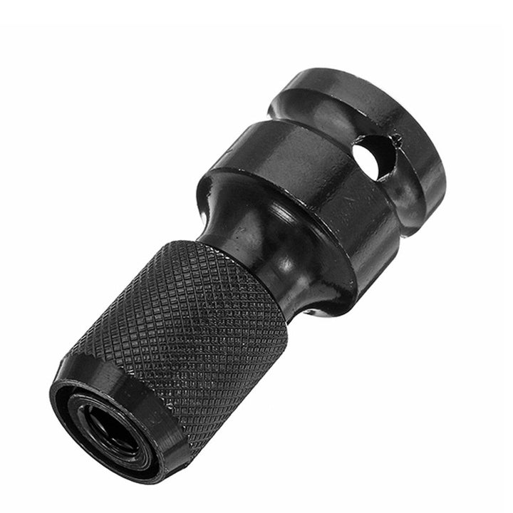 1/2 Inch Square To 1/4 Inch Hex Female Telescopic Socket Adapter Drill Chuck Converter Impact Driver - MRSLM