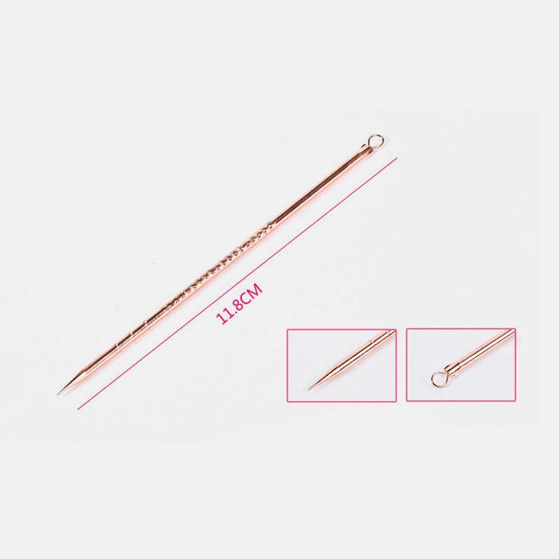 Acne Needle Set Blackhead Tools Rose Gold Acne Needle Acne Needle Beauty Needle Set of 4 - MRSLM