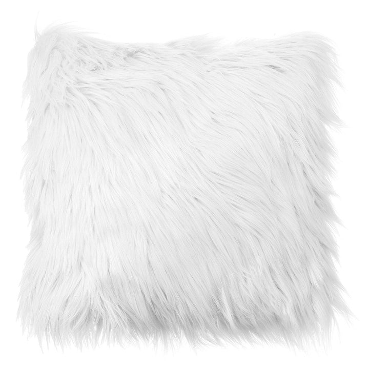 40x40 Faux Wool Fur Cushion Cover Fluffy Soft Plush Throw Pillow Case Home Decor - MRSLM