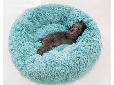 Round Long Hairy Autumn And Winter Nest Pad Cat Mattress - MRSLM