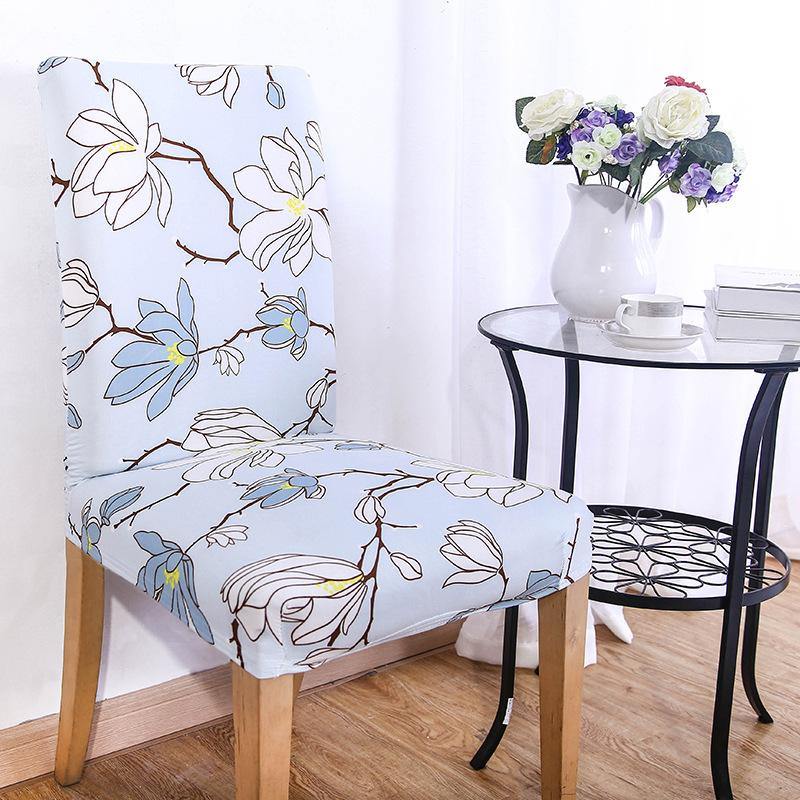 WX-PP3 Elegant Flower Elastic Stretch Chair Seat Cover Dining Room Home Wedding Decor - MRSLM