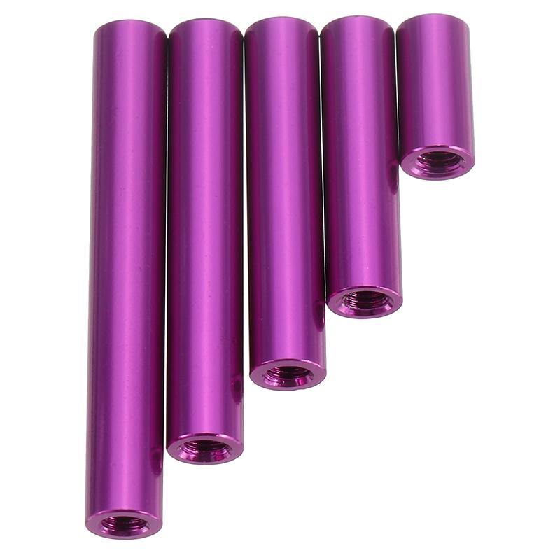 Suleve™ M3AR8 M3 Aluminum Alloy Standoff Studs 10-35mm Purple Round PCB Board Standoffs 10pcs - MRSLM