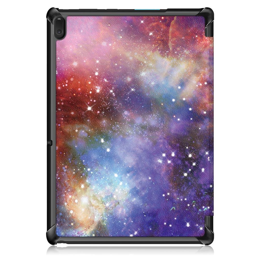 Tri-Fold Printing Tablet Case Cover for Lenovo Tab E10 Tablet - Milky Way galaxy - MRSLM