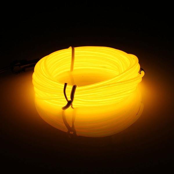 5M EL Led Flexible Soft Tube Wire Neon Glow Car Rope Strip Light Xmas Decor DC 12V - MRSLM