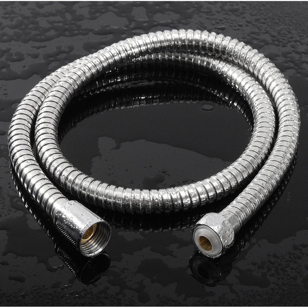 1m/1.5m/2m Stainless Steel Bathroom Flexible Shower Hose Water Head Pipe G1/2 Thread Interface - MRSLM