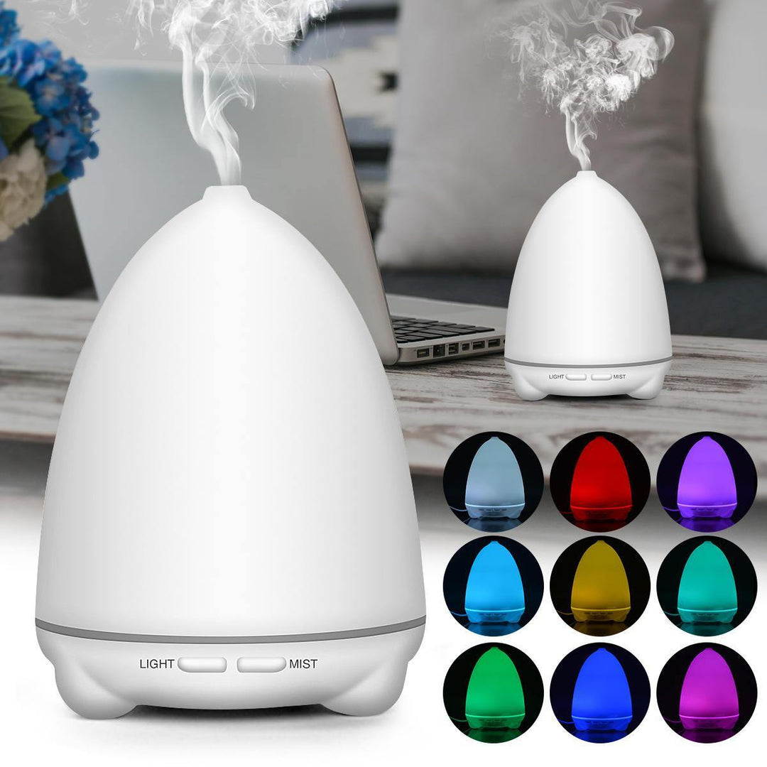 Ultrasonic Essential Oil Diffuser LED Lamp Aroma Air Purifier Color Changing Humidifier - MRSLM