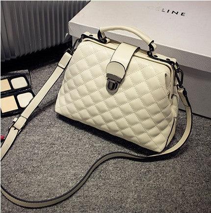 Leather bags 2021 new summer Lingge leather retro Doctor Bag Fashion Shoulder Bag hand - MRSLM