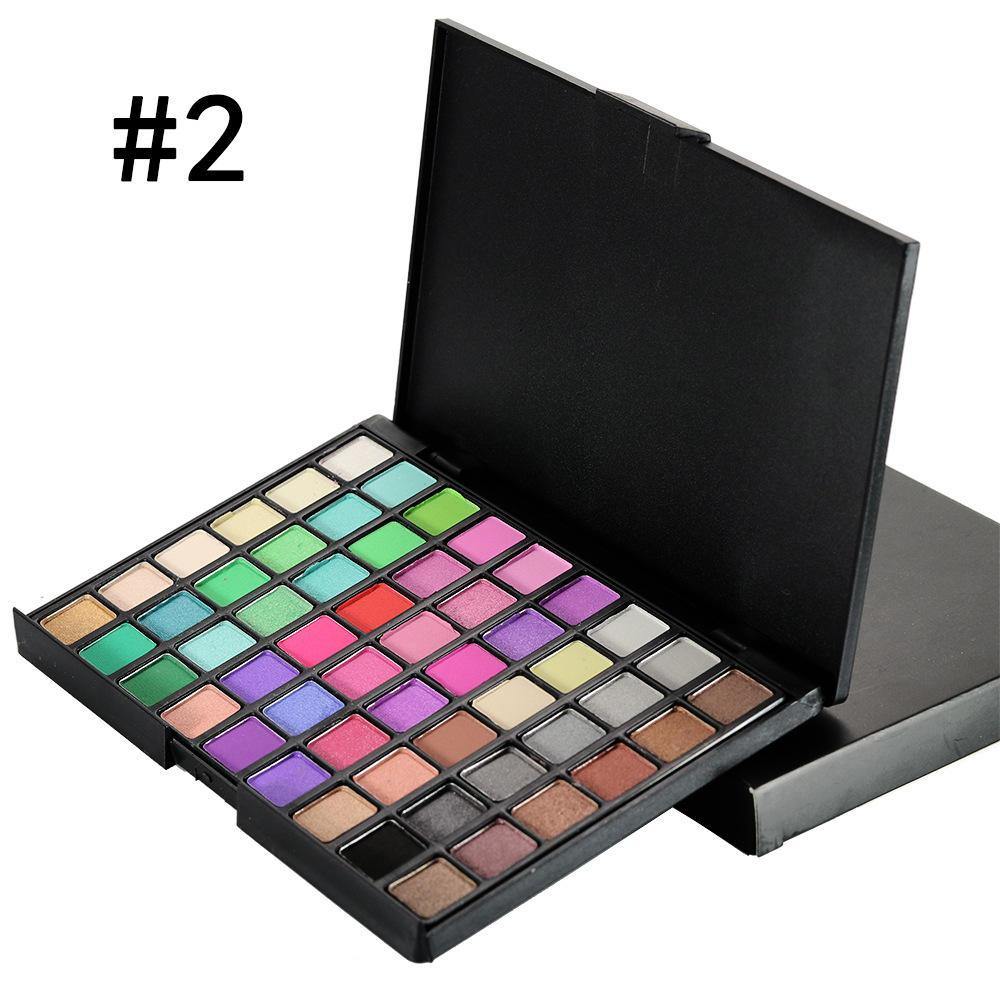 POPFEEL 54 Colors Eye Shadow Shimmer Glitter Waterproof Natural Matte Eyeshadow Palette - MRSLM