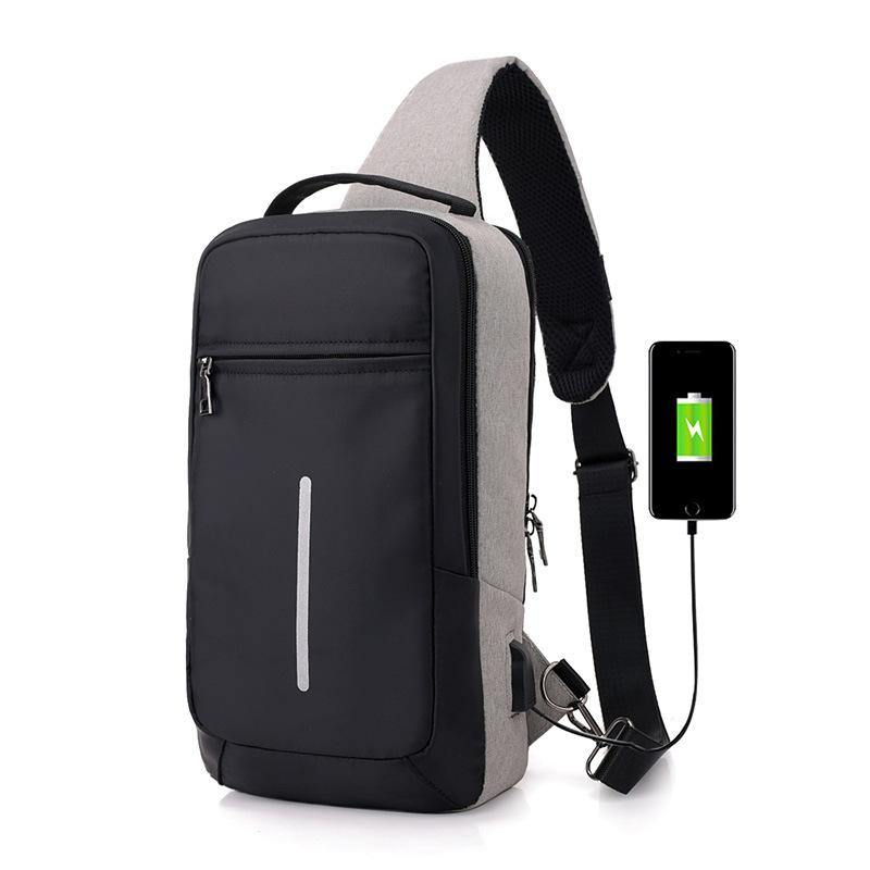 Anti-theft USB charging chest bag with you - MRSLM