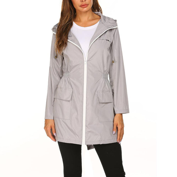 Waterproof Light Raincoat Hooded Windbreaker Mountaineering Jacket Women's Jacket - MRSLM