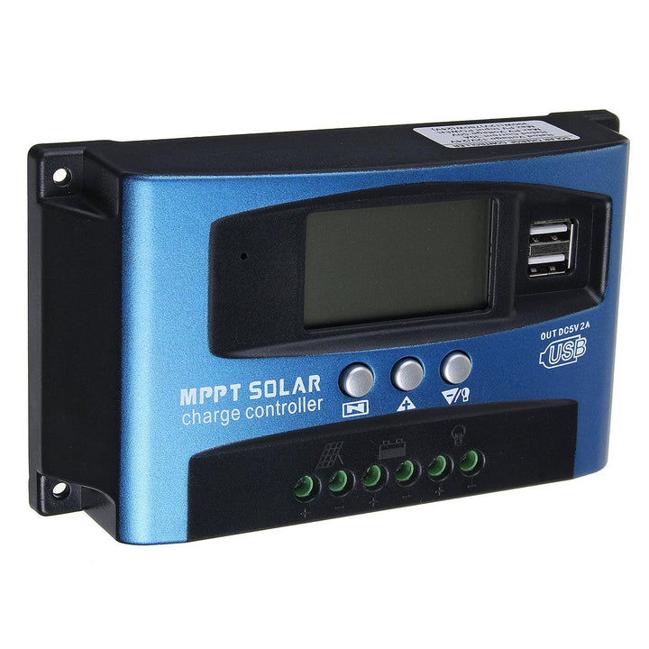 30/40/50/60/100A MPPT Solar Controller LCD Solar Charge Controller Accuracy Dual USB Solar Panel Battery Regulator - MRSLM