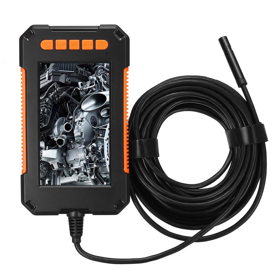 P40 Industrial Borescope Camera 1080P HD 4.3inch LCD Screen Borescope IP67 Waterproof Borescope 8mm 8 LED Lights 2600mAh Battery - MRSLM