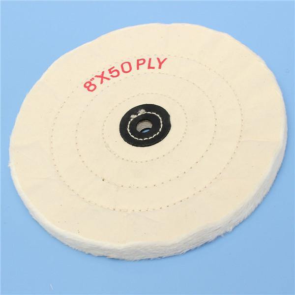 8 Inch Round Felt Wool 1/2inch Arbor Buffer Polisher Buffing Polishing Wheel - MRSLM