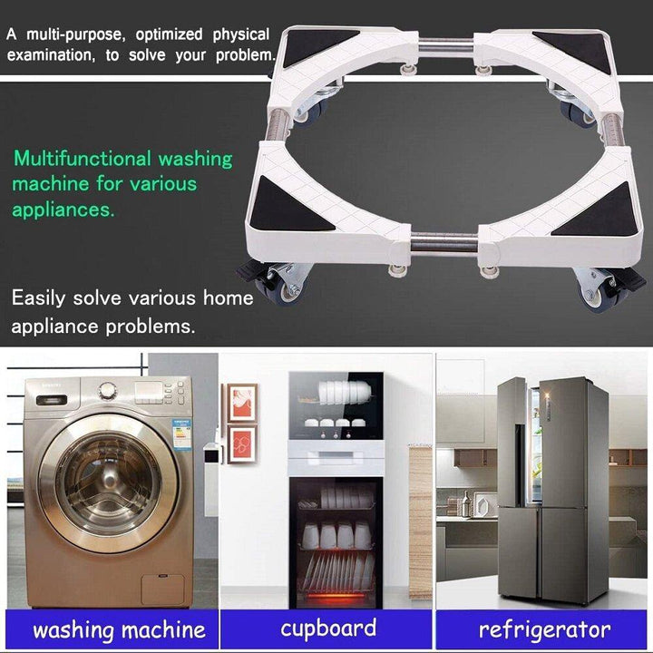 Multi-Functional Movable Adjustable Base Telescopic Furniture Dolly with 4 Wheels for Washing Machine and Refrigerator - MRSLM