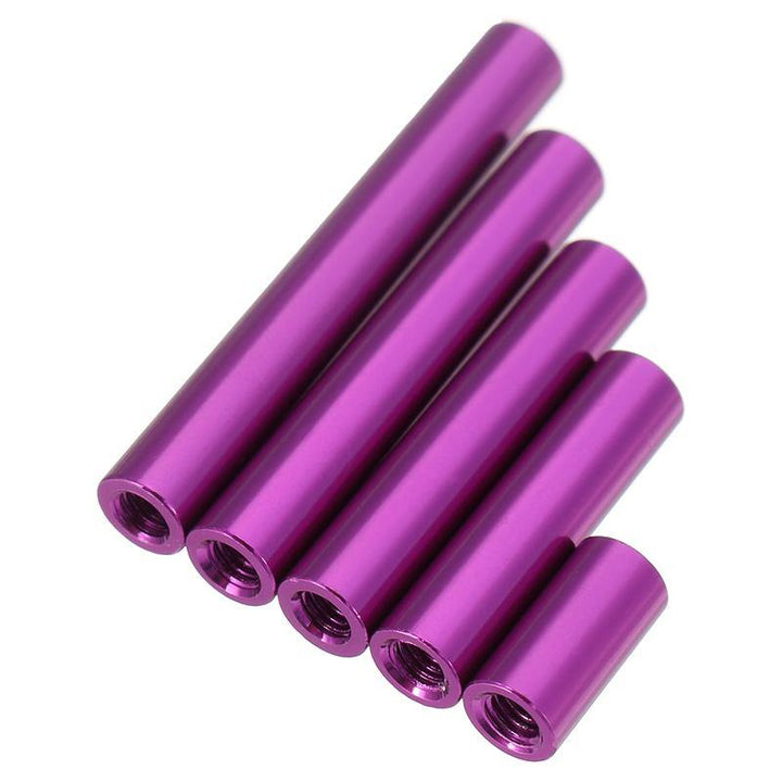 Suleve™ M3AR8 M3 Aluminum Alloy Standoff Studs 10-35mm Purple Round PCB Board Standoffs 10pcs - MRSLM