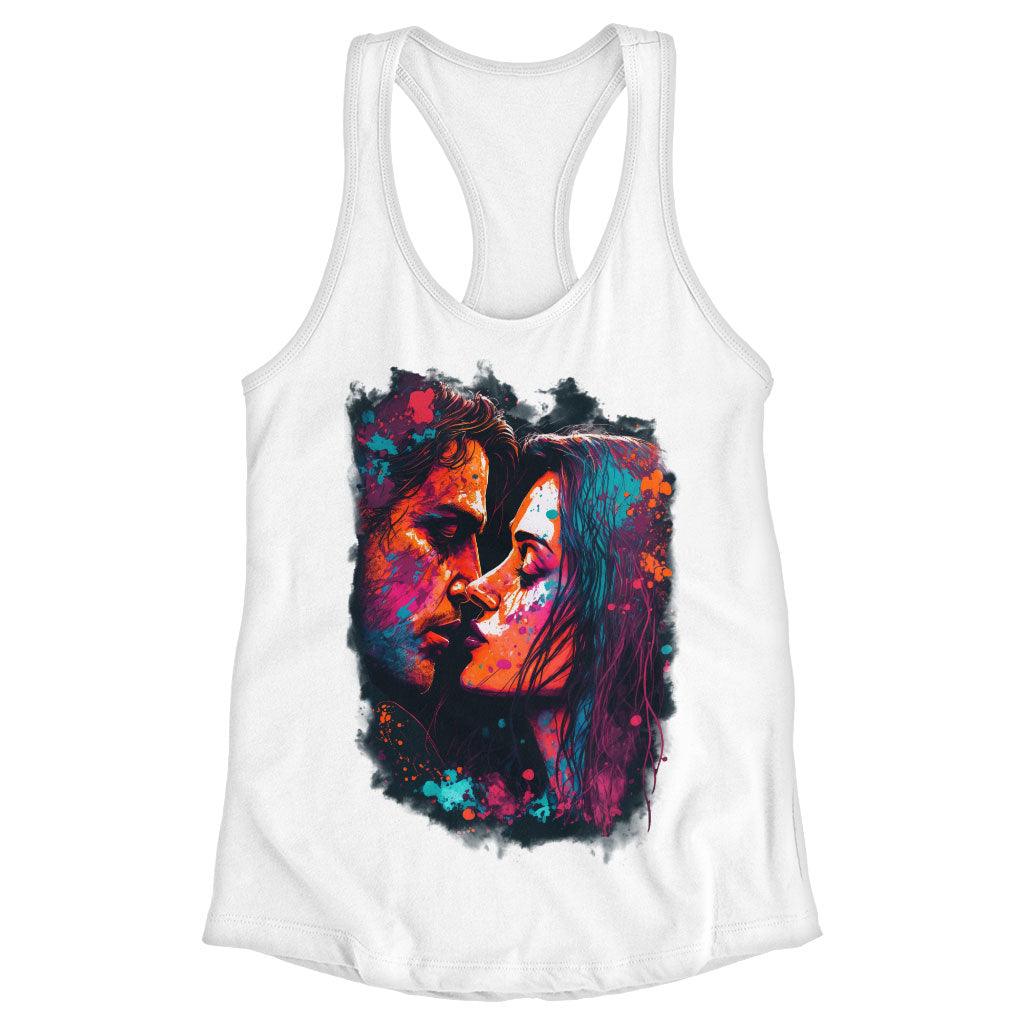 Paint Racerback Tank - Kiss Art Tank - Colorful Workout Tank - MRSLM