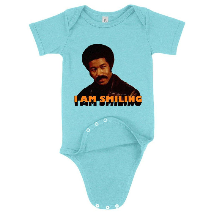 Baby I Am Smiling Onesie - Black Dynamite Funny Onesie - MRSLM